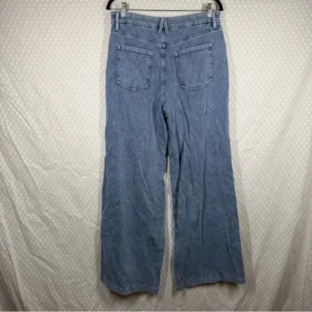 Good American Light Wash Jeanius Good Skate Wide Leg Jeans - Picture 3 of 5